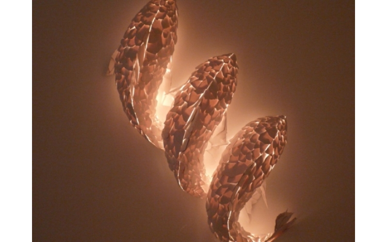 靈動(dòng)的魚(yú)型雕塑